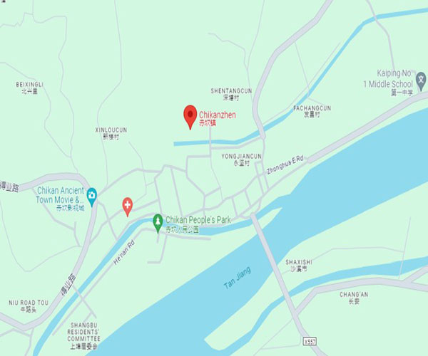 Chikan overseas chinese town map