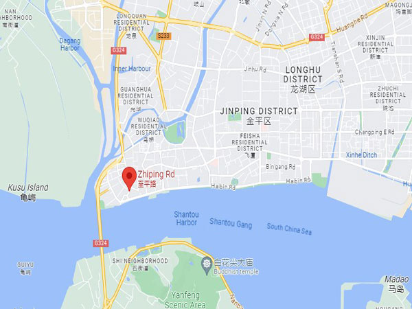 Shantou old town map