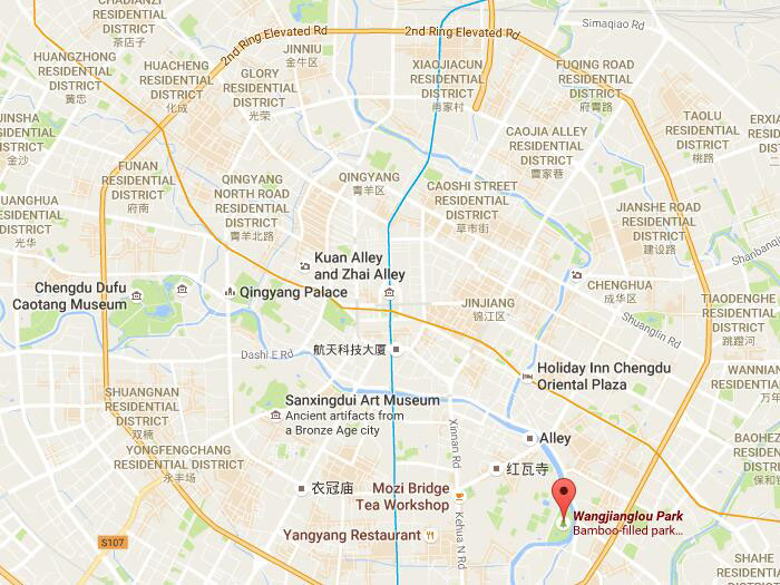 Wangjiang tower park map