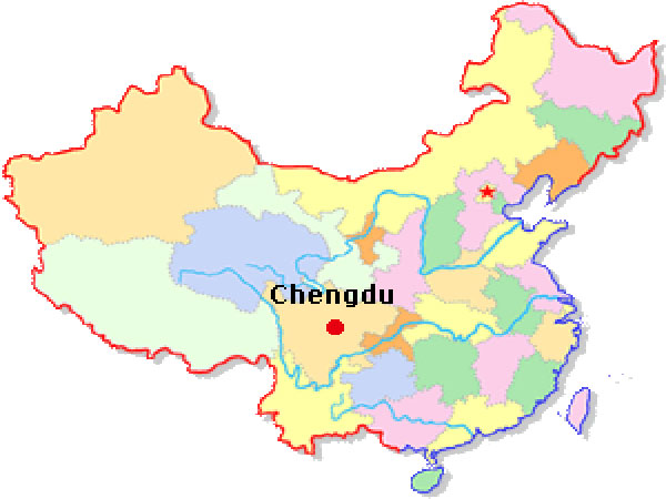 Chengdu location