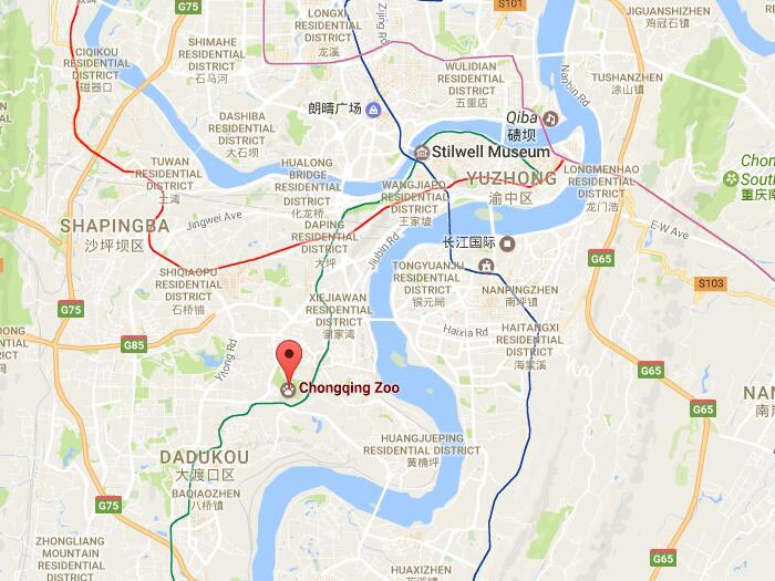 Chongqing zoo map