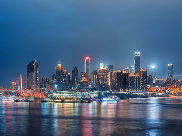 Chongqing riverfront skyline in the upper Yangtze region Chongqing riverfront skyline in the upper Yangtze region