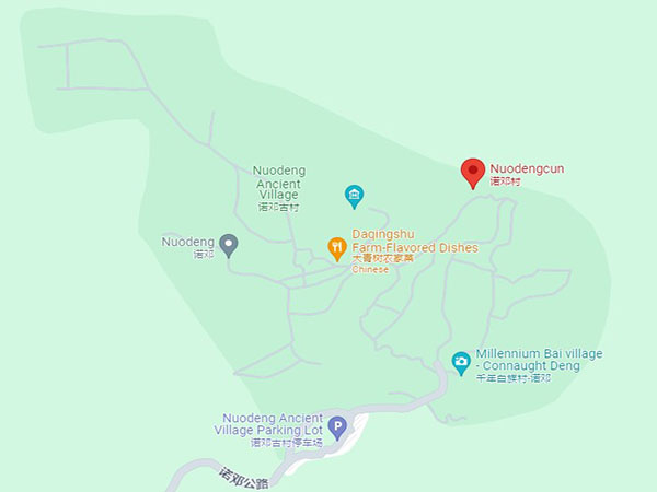 Nuodeng ancient village map