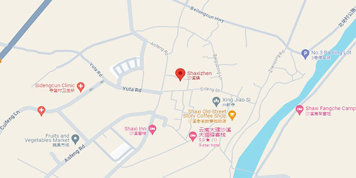 Shaxi ancient town map