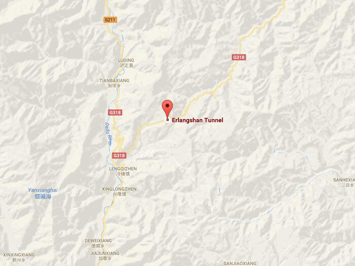 Erlangshan tunnel map 01
