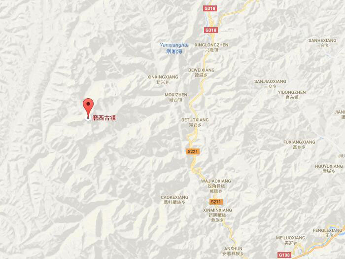 Moxi ancient town map 01