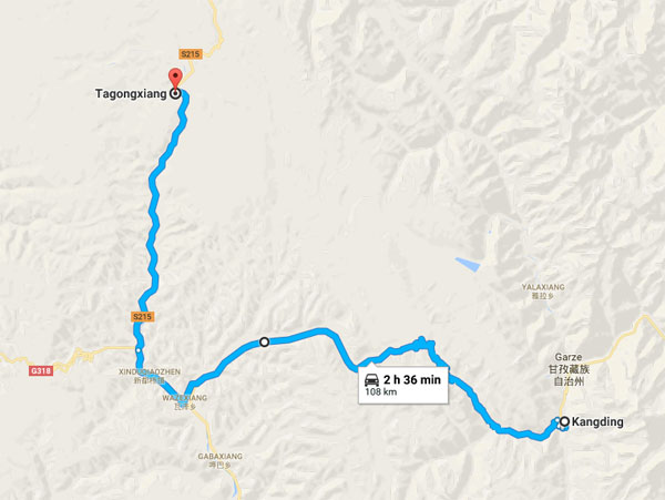Tagong town map