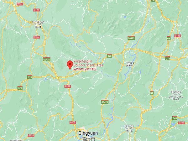 Yingxi fenglin corridor map