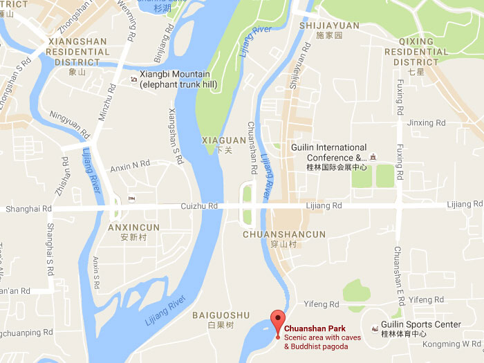 Map of chuanshan park