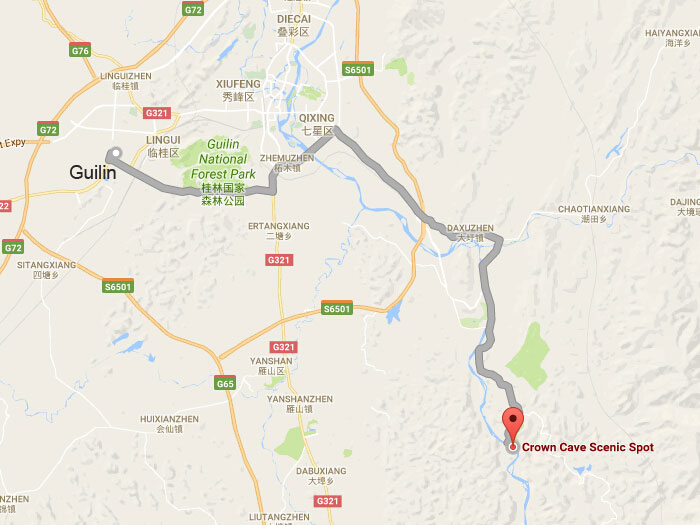 Map of crown cave