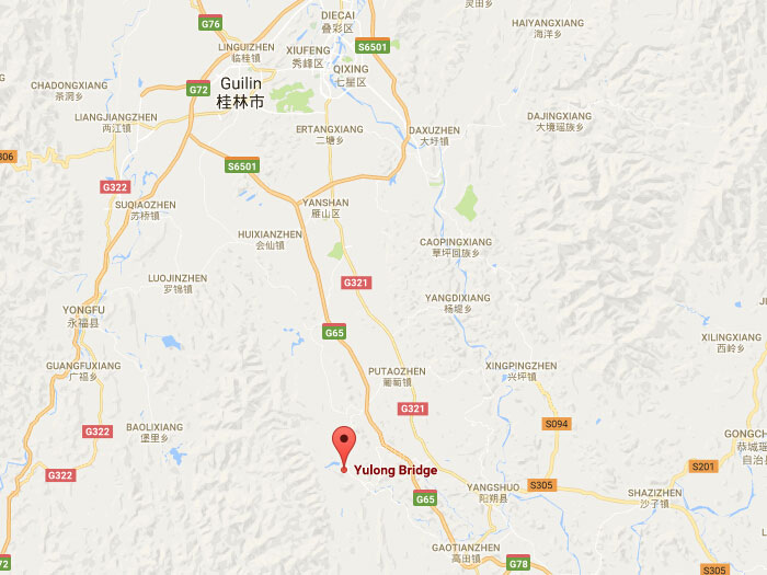 Map of yulong bridge