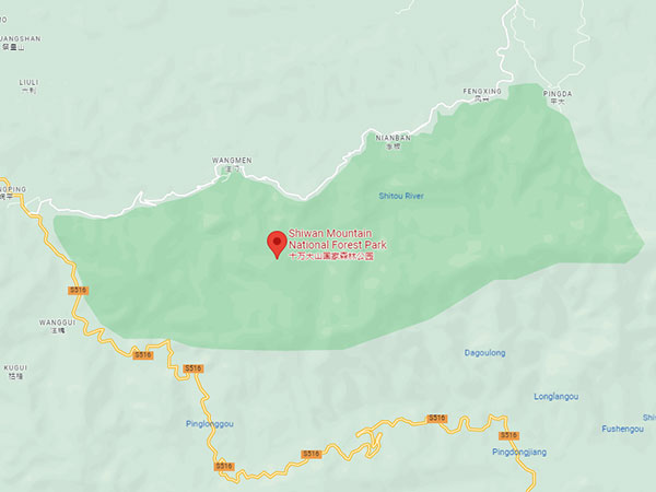 Shiwan mountain map