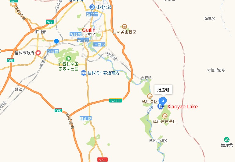 Xiaoyao lake map