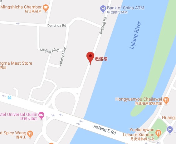 Xiaoyao tower map