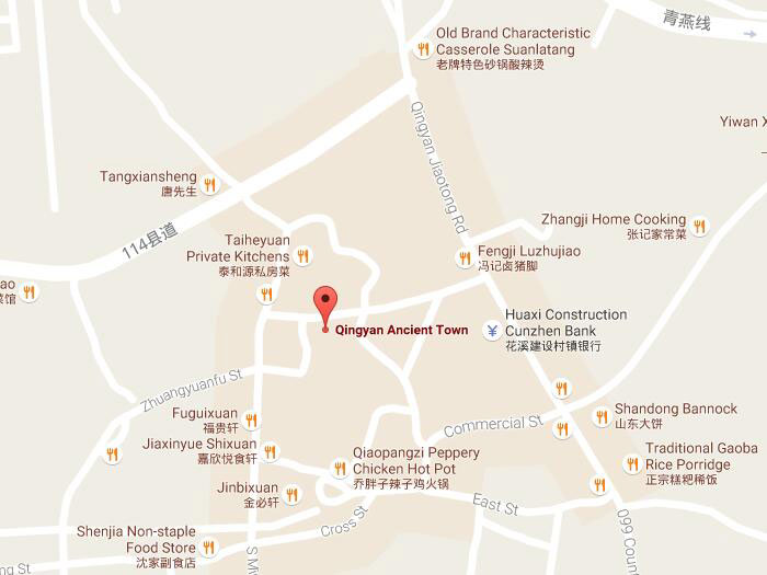Qingyan ancient town map 01
