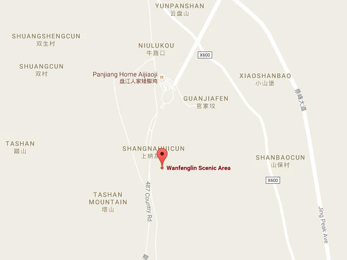 Wanfenglin scenic area map 01