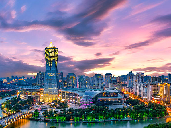 Hangzhou modern business district and city skyline Hangzhou modern business district and city skyline