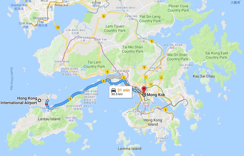 Airport to downtown