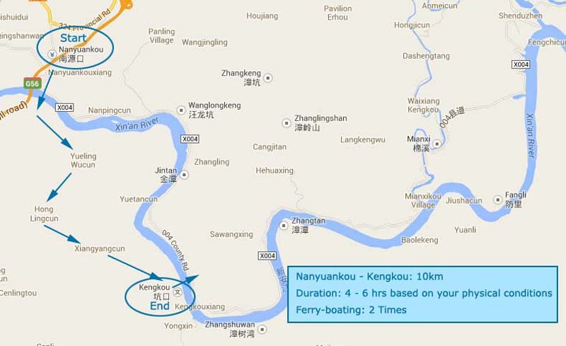 Xinan river hiking map 02