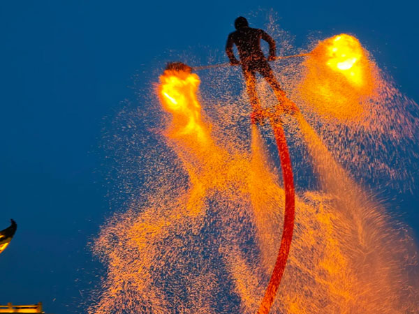 Wunvzhou resort fire pot performance