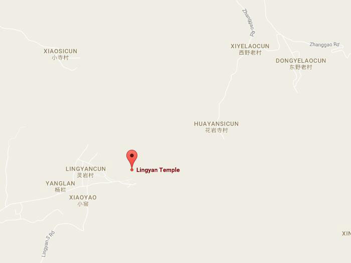 Lingyan temple map 01