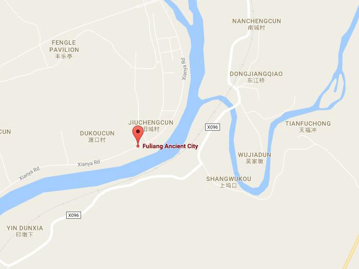 Fuliang ancient town map 01