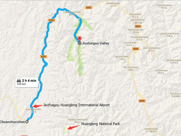 Chuanzhusi map