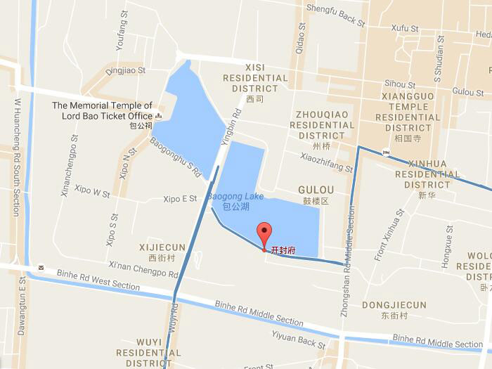Kaifeng city hall theme park map 01