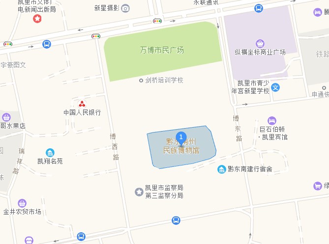 Kaili Folk Museum map