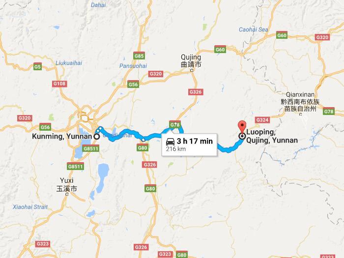 Luoping map