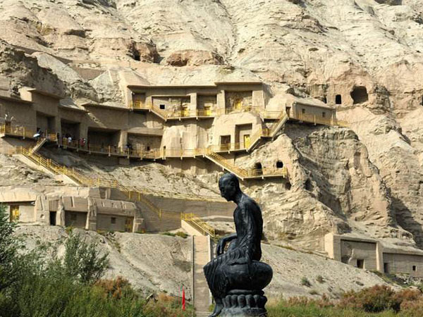 Buddhist cave art at the Kizil Thousand-Buddha Caves near Kuqa