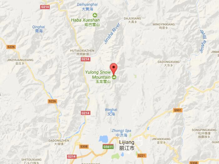 Jade dragon snow mountain map