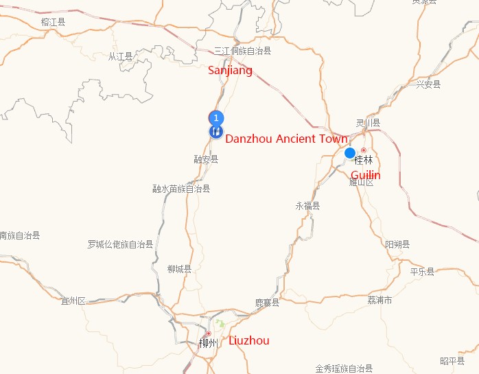 Danzhou ancient town map