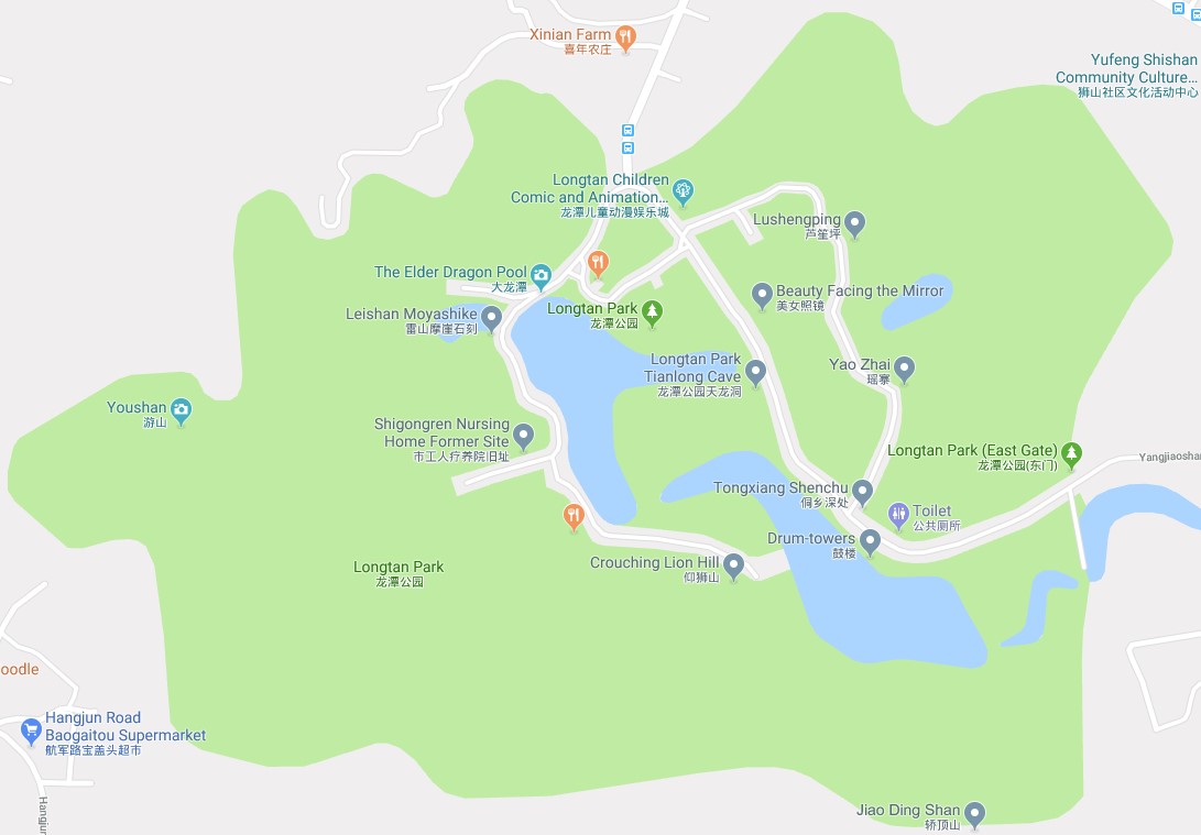 Longtan park map