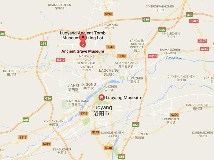Luoyang museum of ancient tombs map