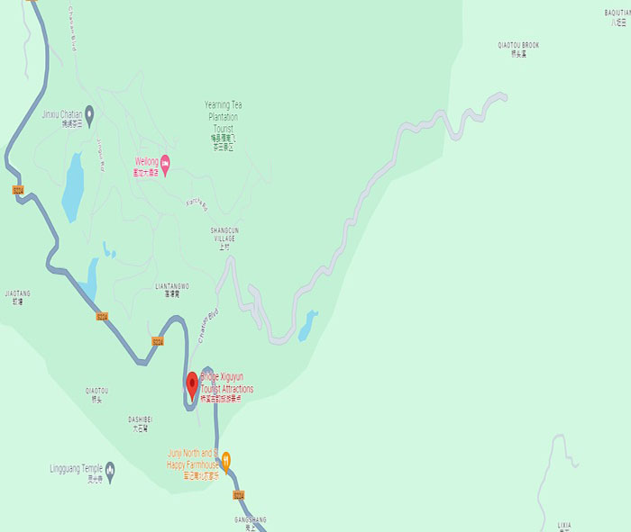 Qiaoxi ancient charm map