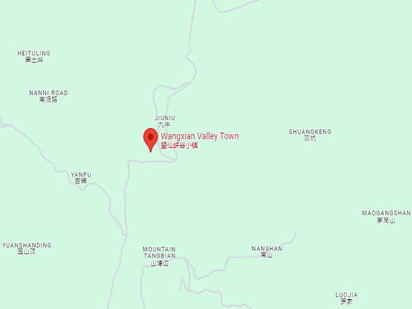 Wangxian valley map