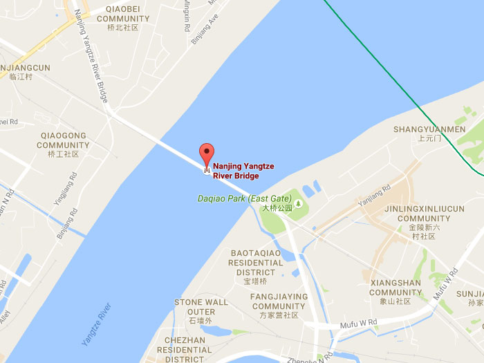 Nanjing changjiang bridge map 01
