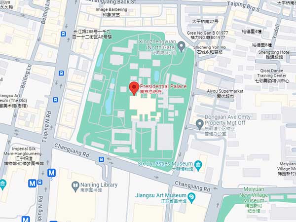 Nanjing presidential palace map