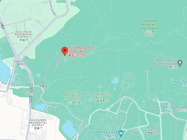 Purple mountain observatory map