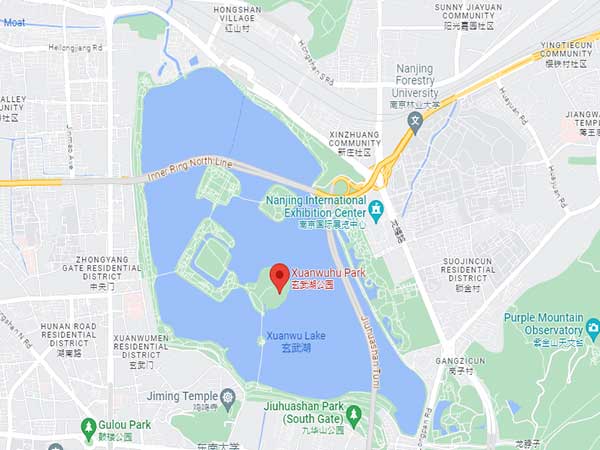 Xuanwu lake map