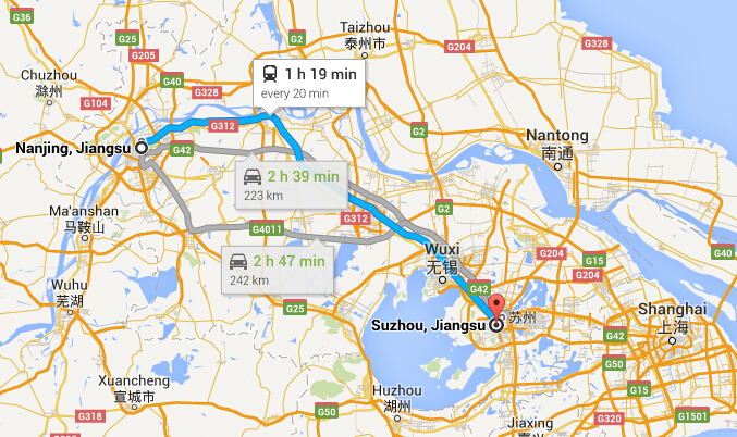 Nanjing suzhou map 01