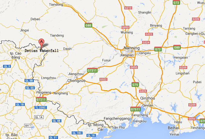 Nanning detian map 01