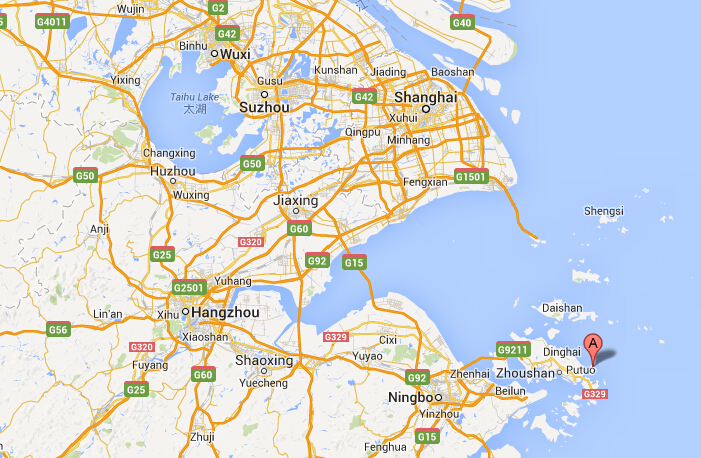 Putuo mountain map 01