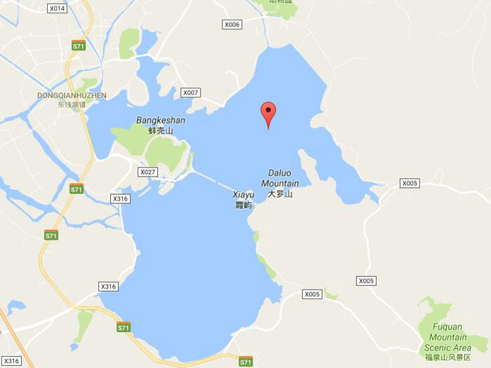 Dongqian lake map 01
