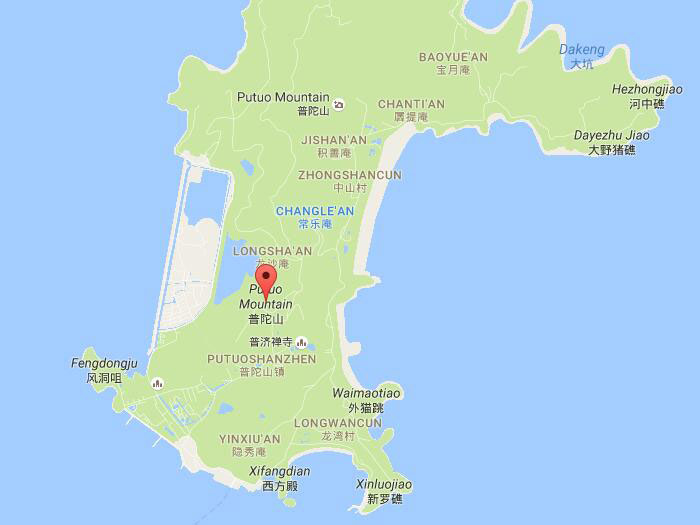 Putuo mountain map 01