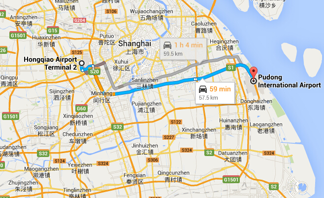 Get to Pudong Airport from Hongqiao Airport Get to Pudong Airport from Hongqiao Airport