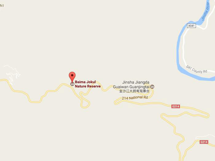 Baima jokul nature reserve map 01