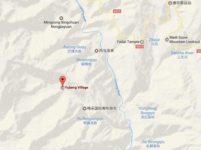 Yubeng village map 01