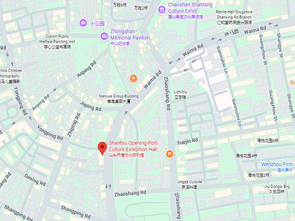 Shantou opening port culture exhibition hall map